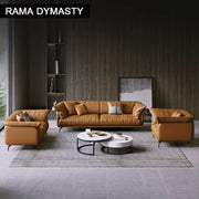 Modern Minimalist Living Room Leather Sofa Apartment Furniture Set Combination Wtih Customzied Color